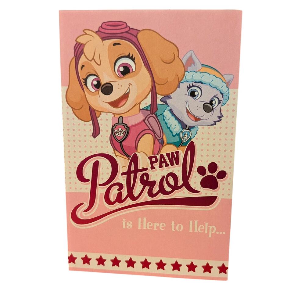 New Paw Patrol Girls Birthday Card: Skye and Everest